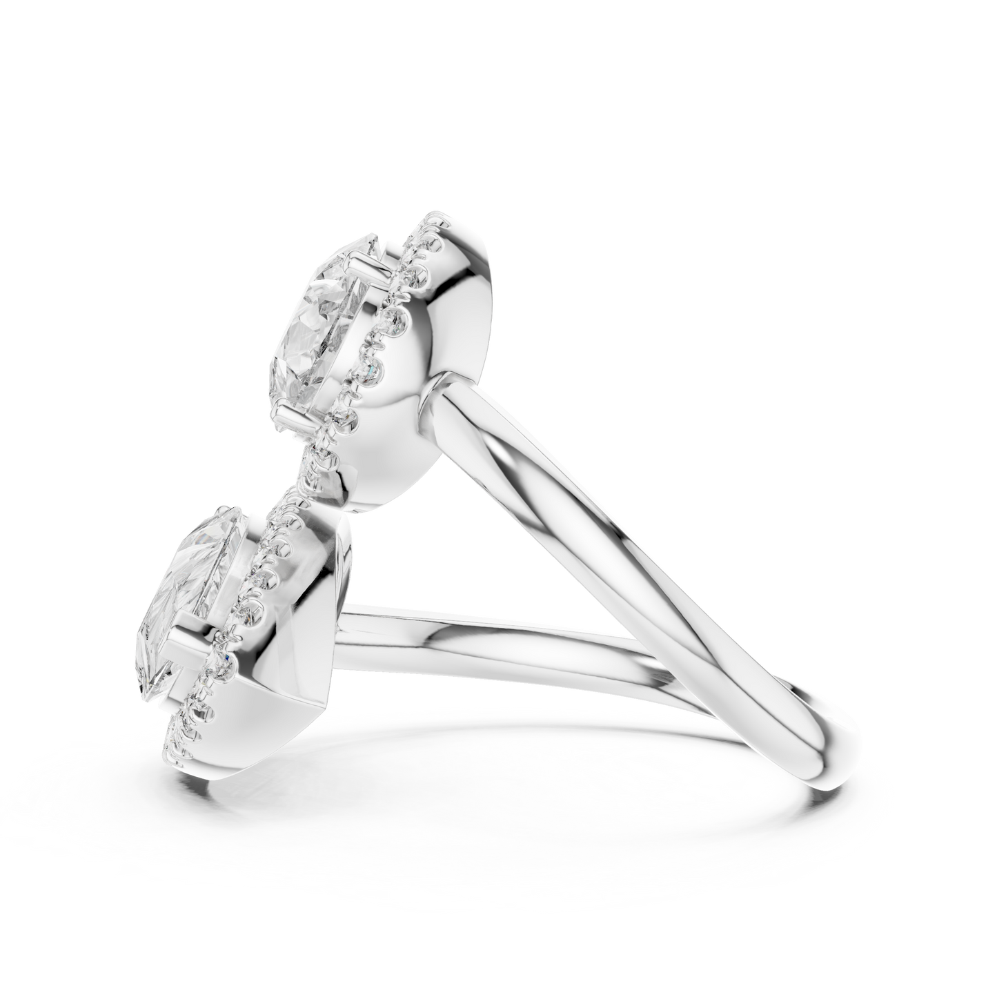Auto Size Dual Diamond Clip Ring - SB-9-15