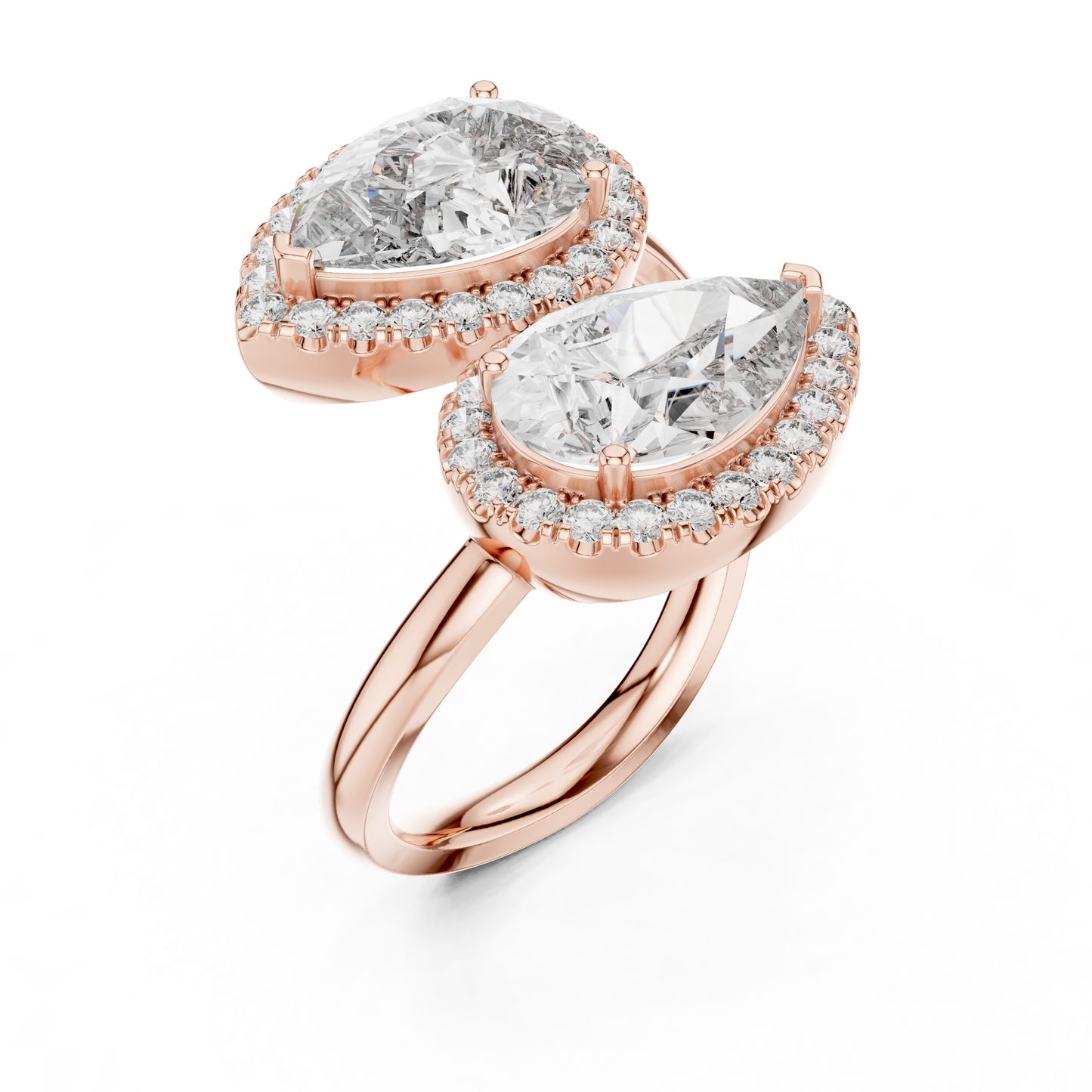 Auto Size Dual Diamond Clip Ring - SB-9-15