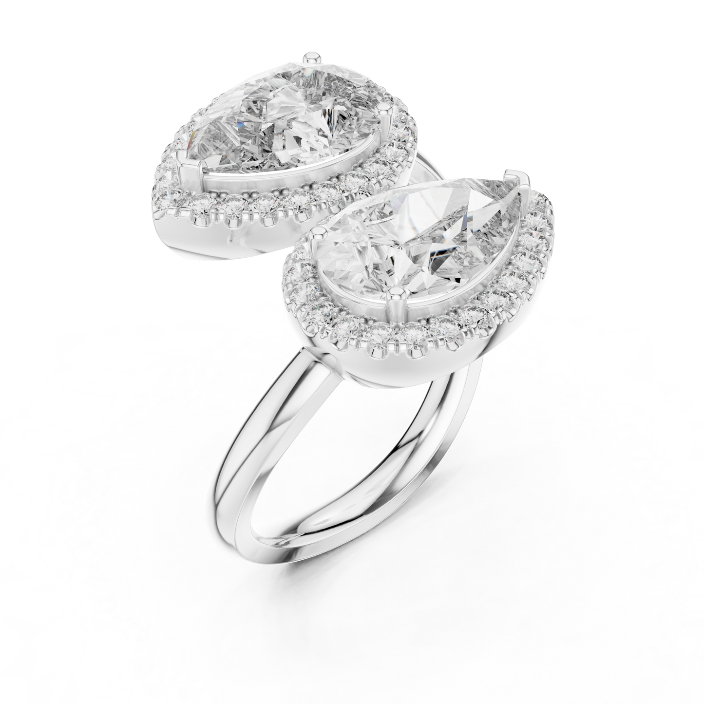 Auto Size Dual Diamond Clip Ring - SB-9-15