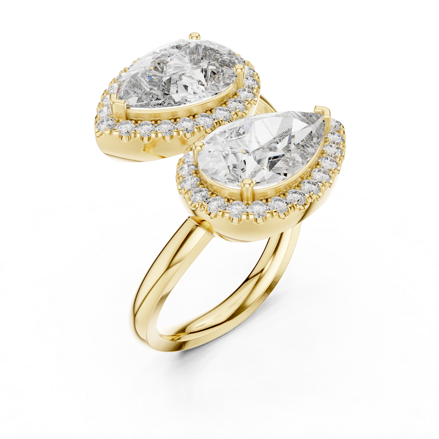 Auto Size Dual Diamond Clip Ring - SB-9-15