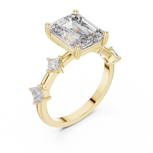 Square Diamond Sparkle Ring - SB-9-16