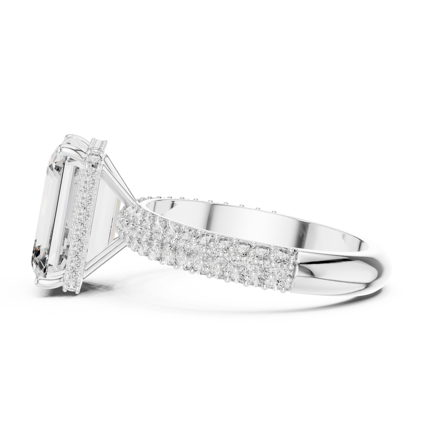 Large Square with Small Diamond Border Ring - SB-9-17
