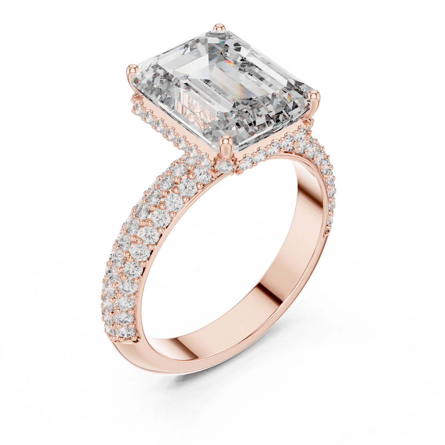 Large Square with Small Diamond Border Ring - SB-9-17