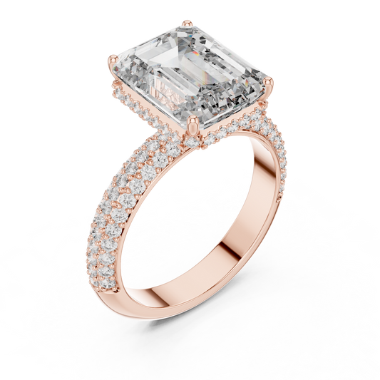 Large Square with Small Diamond Border Ring - SB-9-17