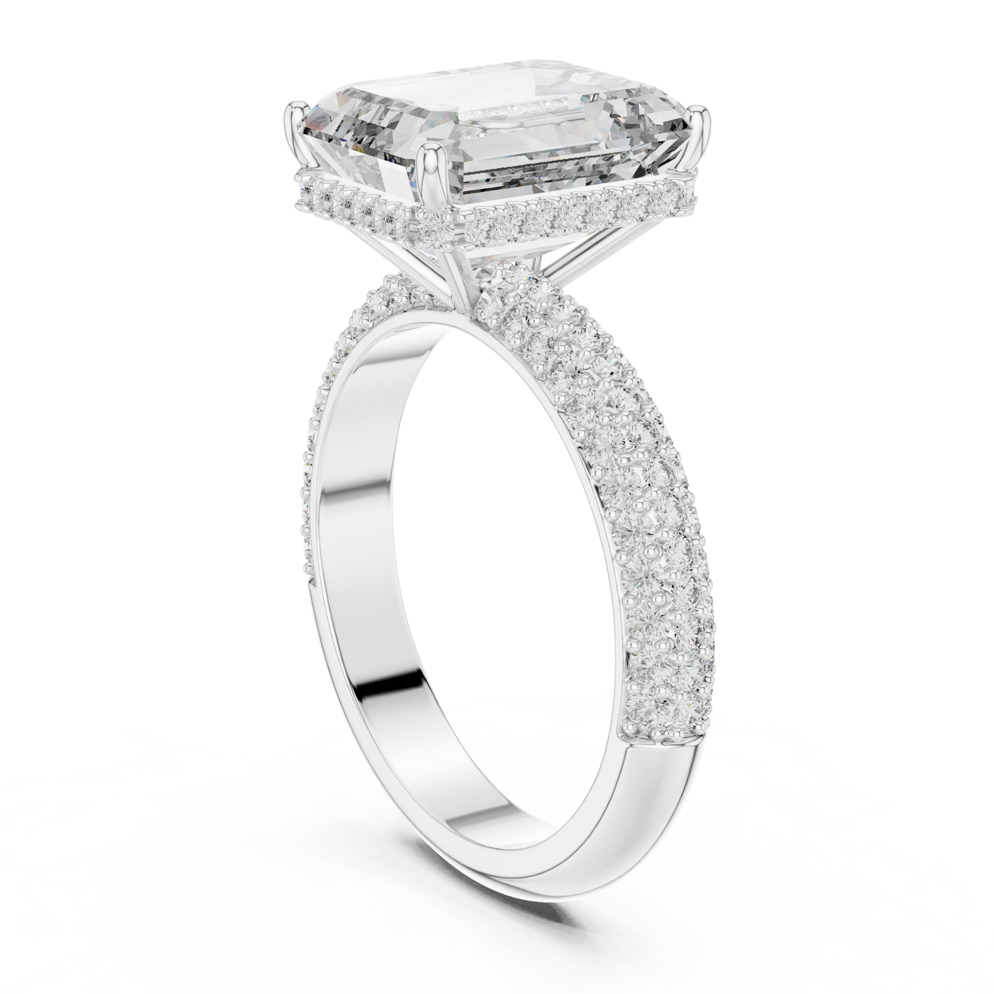 Large Square with Small Diamond Border Ring - SB-9-17