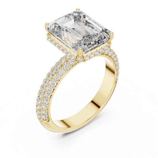 Large Square with Small Diamond Border Ring - SB-9-17