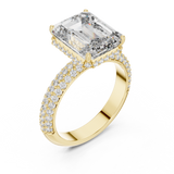 Large Square with Small Diamond Border Ring - SB-9-17