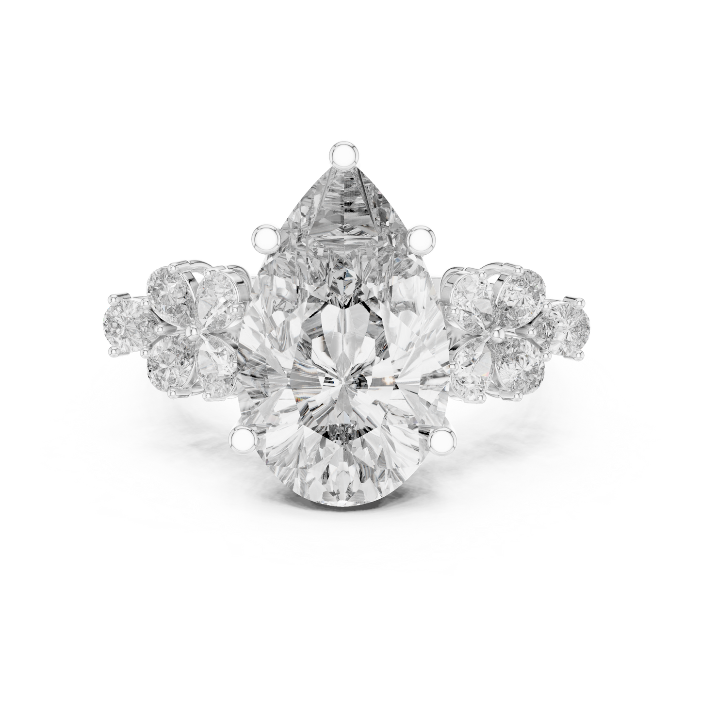 Large Leaf Marquise Diamond Ring - SB-9-19
