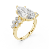 Large Leaf Marquise Diamond Ring - SB-9-19