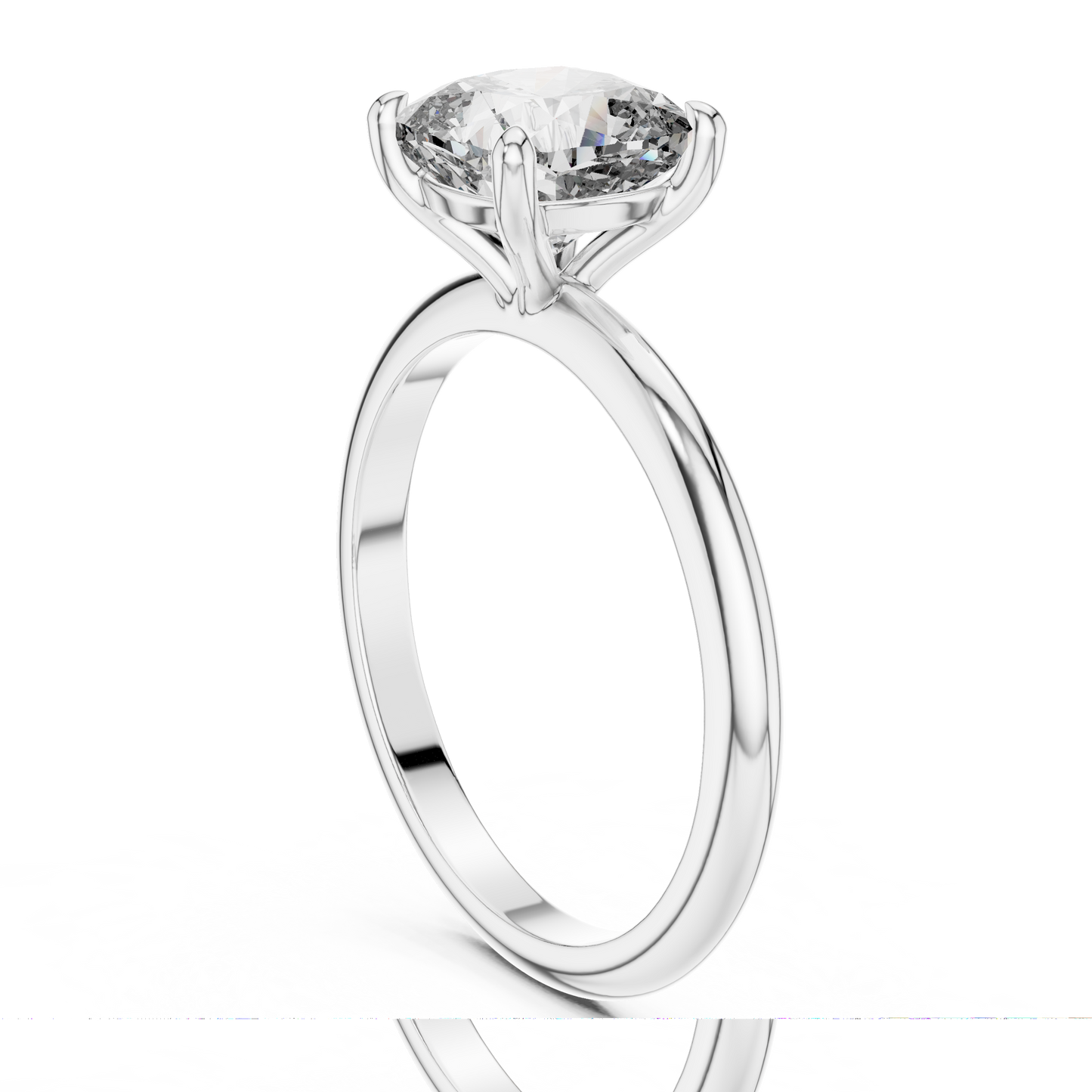Engagement Round Diamond Ring - SB-9-22