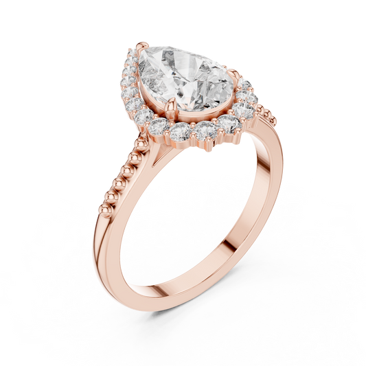 Large Leaf Diamond Ring - SB-9-23