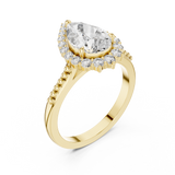 Large Leaf Diamond Ring - SB-9-23