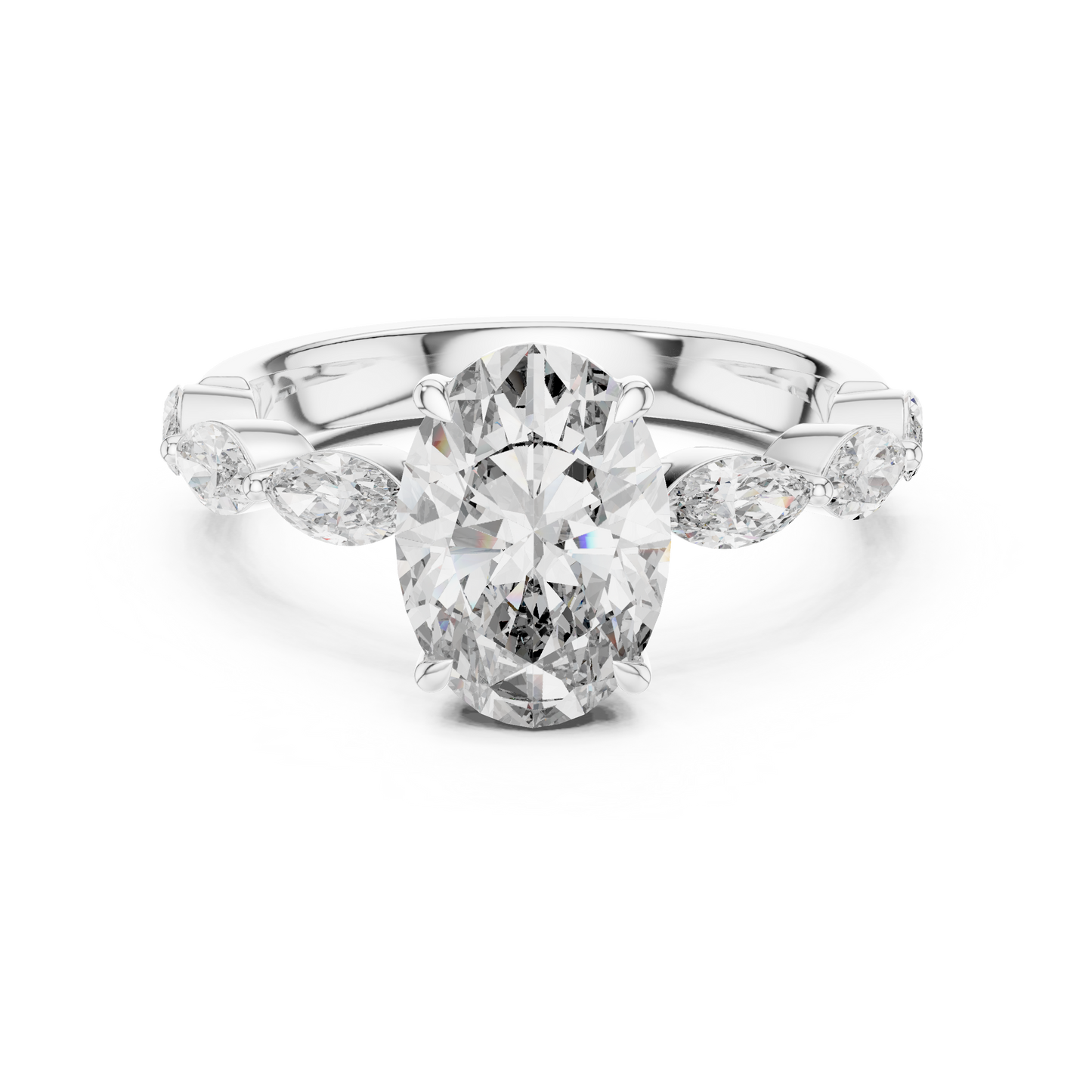 Oval Diamond Ring - SB-9-26