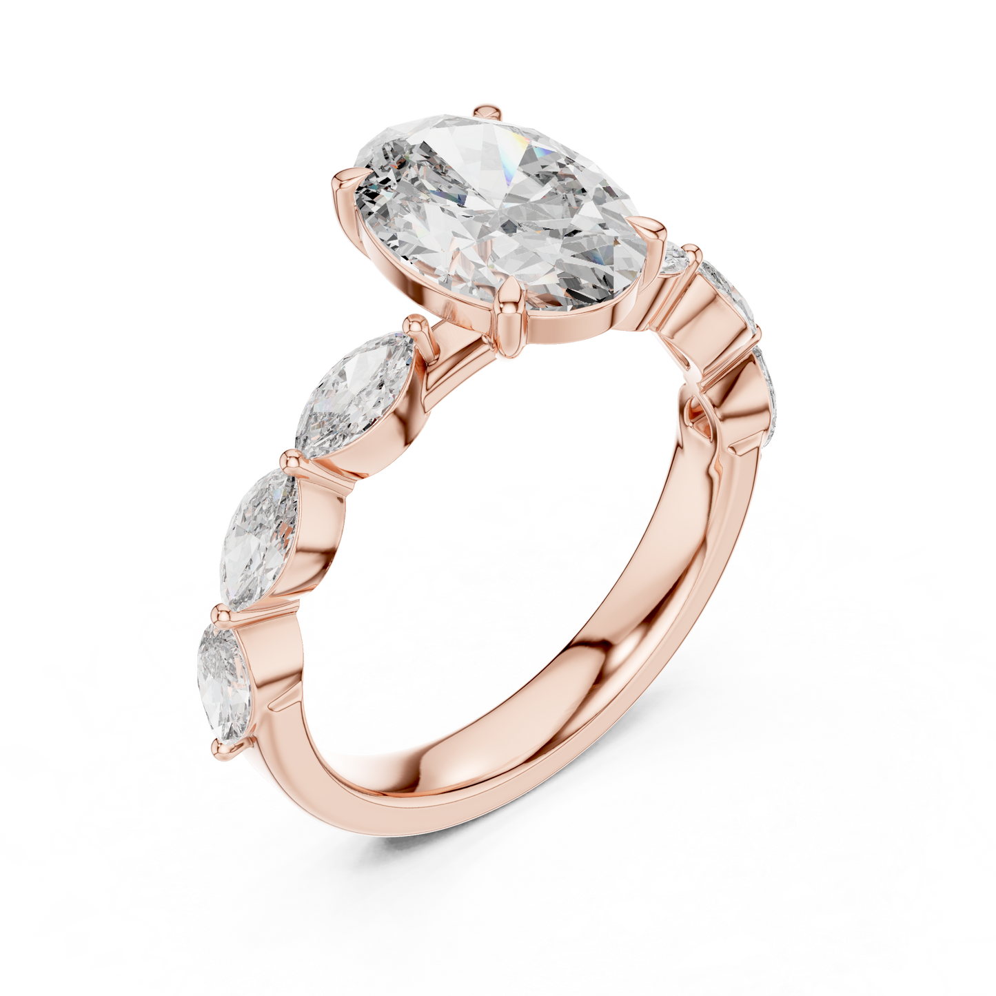 Oval Diamond Ring - SB-9-26