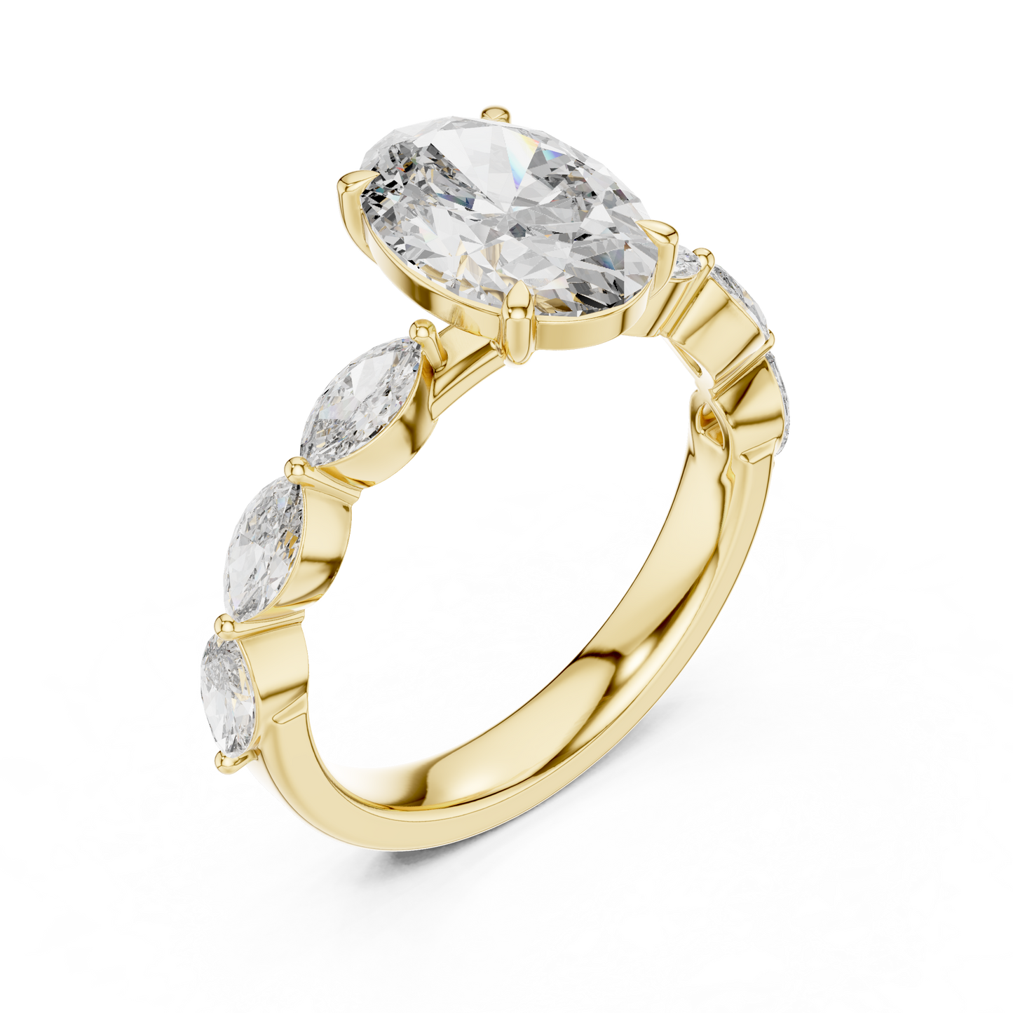 Oval Diamond Ring - SB-9-26