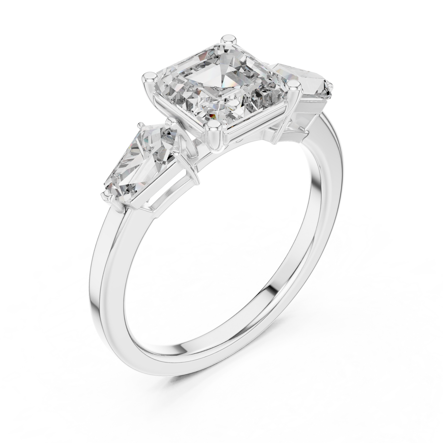 Square Diamond Engagement Ring - SB-9-29