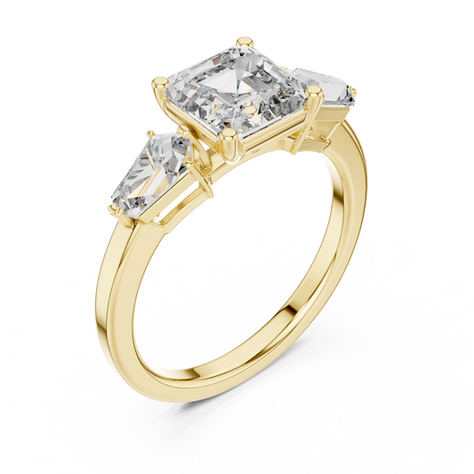 Square Diamond Engagement Ring - SB-9-29