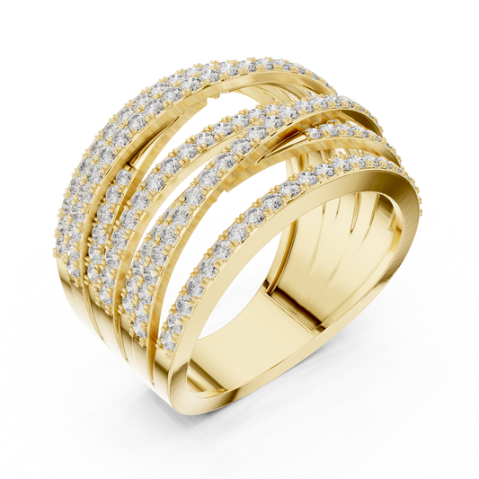 7 Strips Diamond Ring - SB-9-34