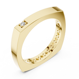 Square Shape Corner Diamond Ring - SB-9-41