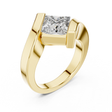 Tilted Square Aesthetic Diamond Ring - SB-9-46