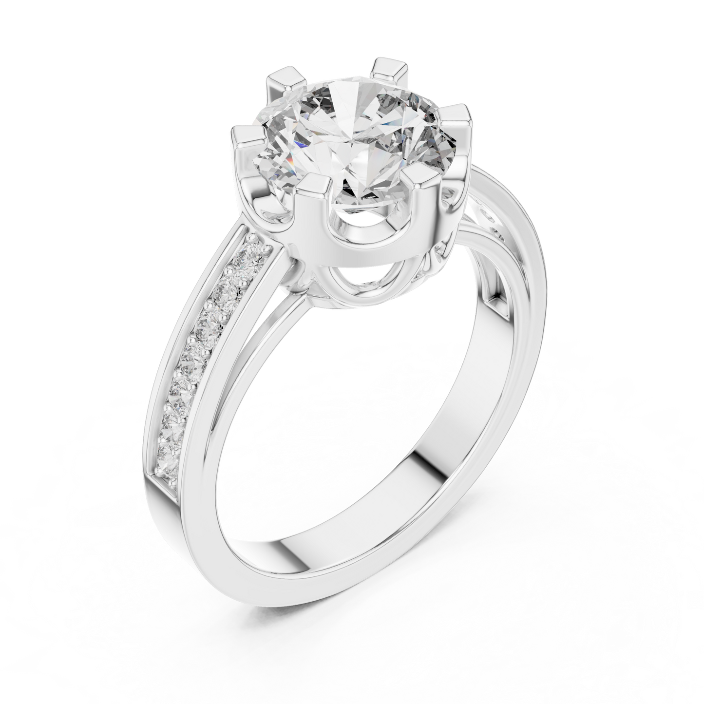 Royal Engagement Diamond Ring - SB-9-48