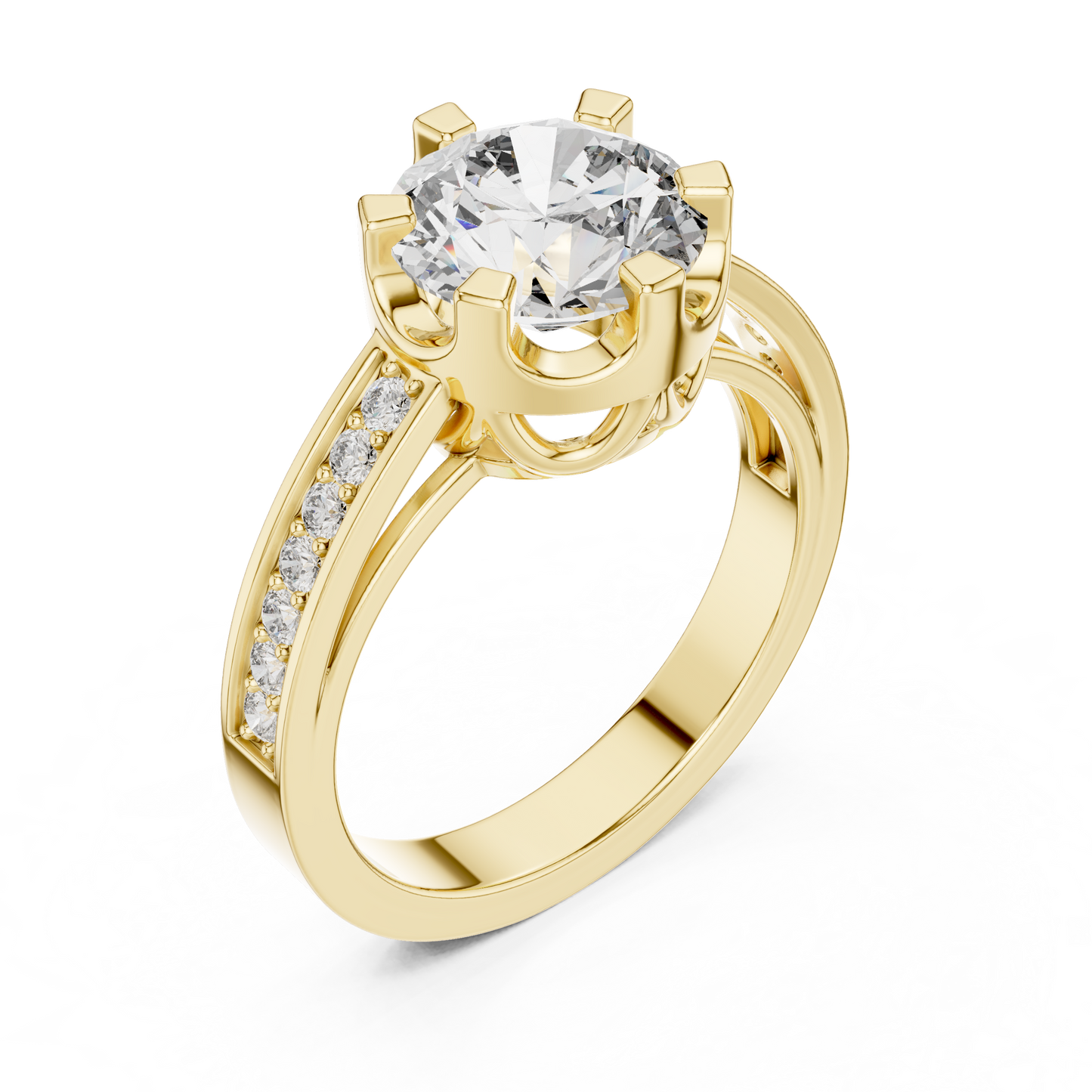 Royal Engagement Diamond Ring - SB-9-48