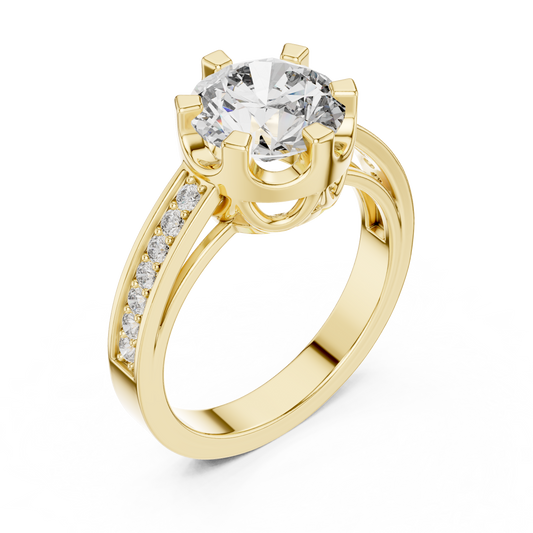 Royal Engagement Diamond Ring - SB-9-48