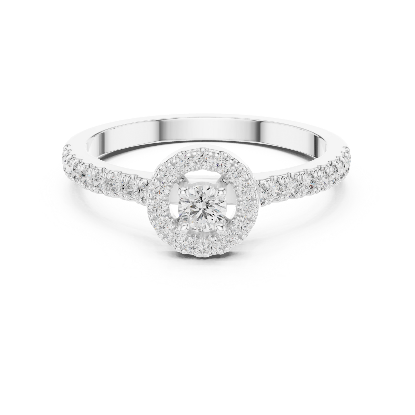 Princess Single Core Diamond Ring - SB-9-50