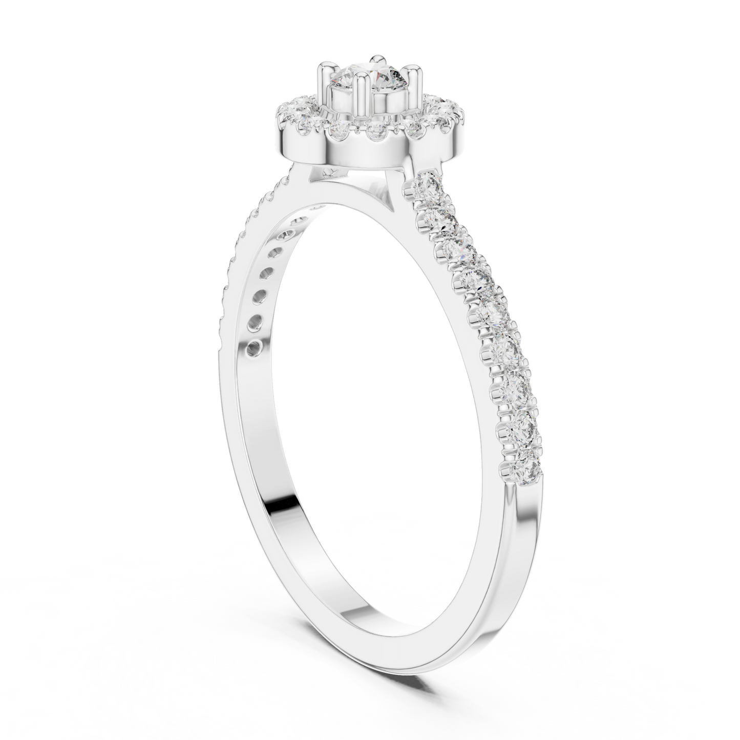 Princess Single Core Diamond Ring - SB-9-50