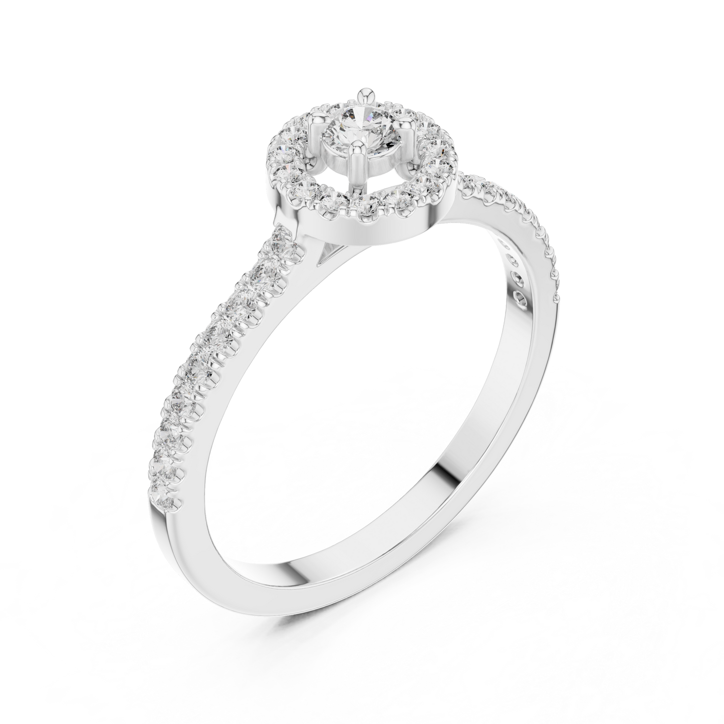 Princess Single Core Diamond Ring - SB-9-50