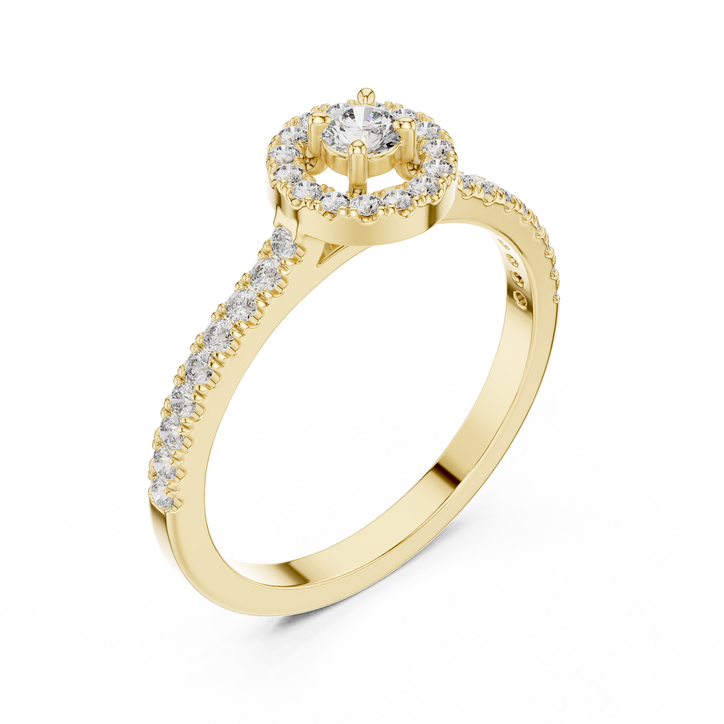 Princess Single Core Diamond Ring - SB-9-50