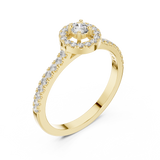 Princess Single Core Diamond Ring - SB-9-50