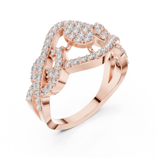 Royal Queen Multi Diamond Ring - SB-9-57