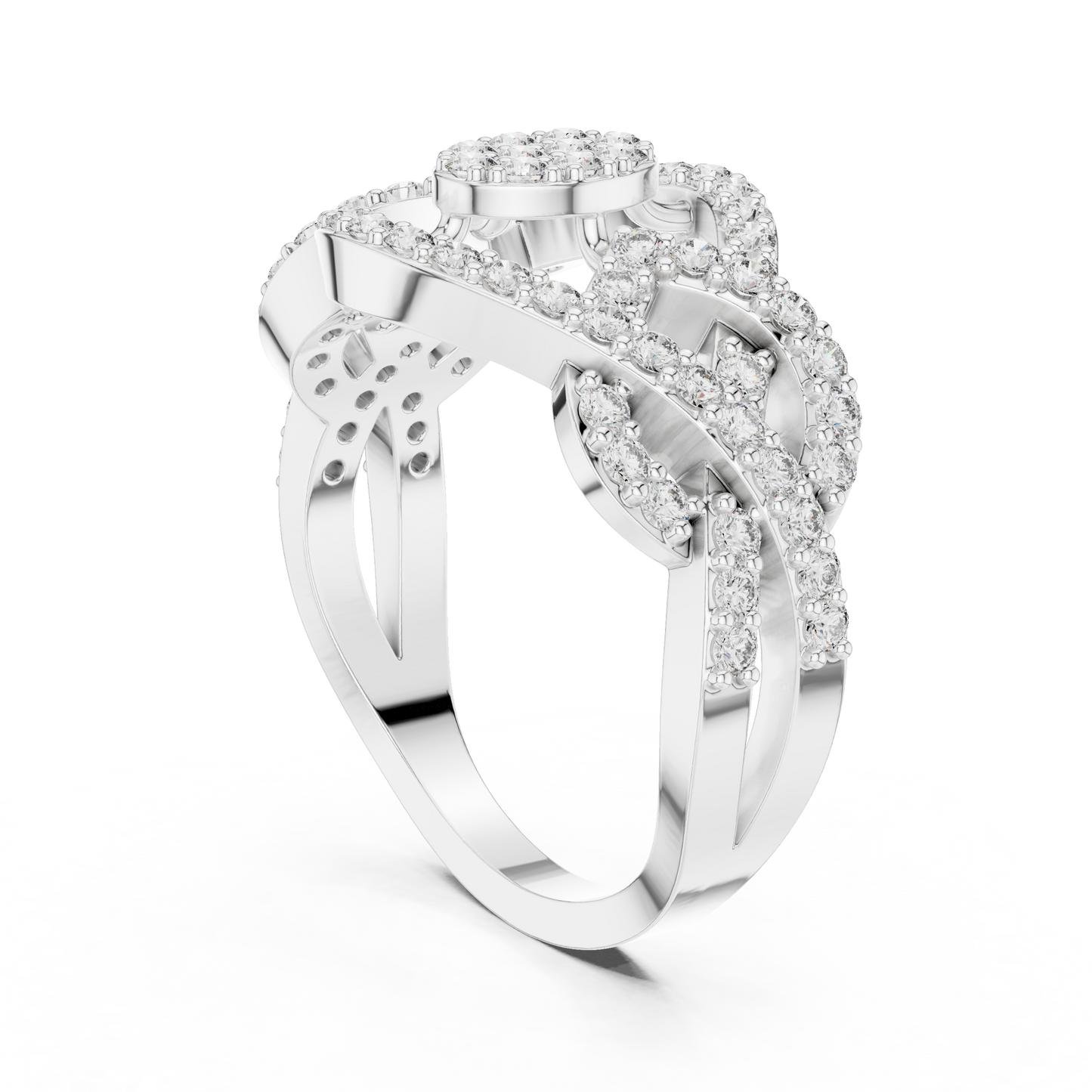 Royal Queen Multi Diamond Ring - SB-9-57