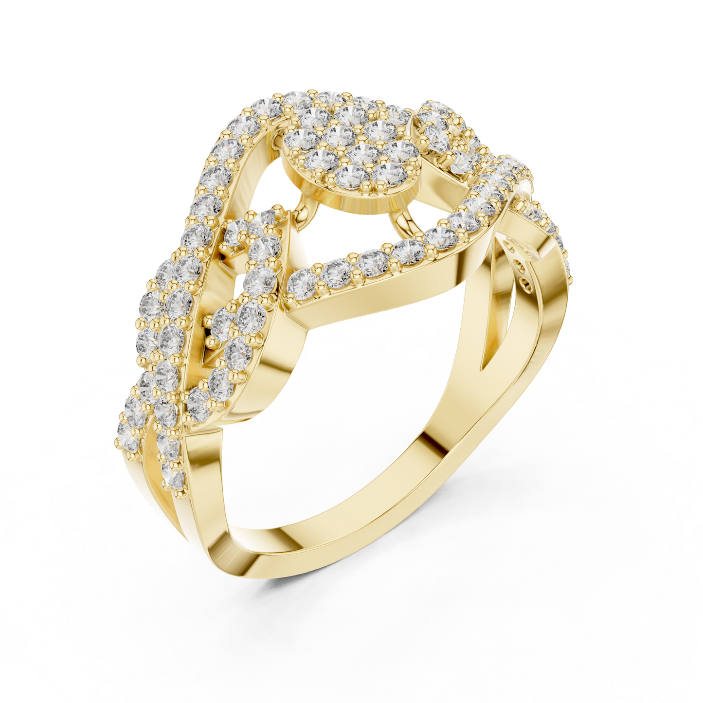 Royal Queen Multi Diamond Ring - SB-9-57