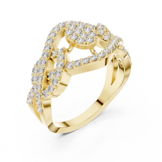 Royal Queen Multi Diamond Ring - SB-9-57
