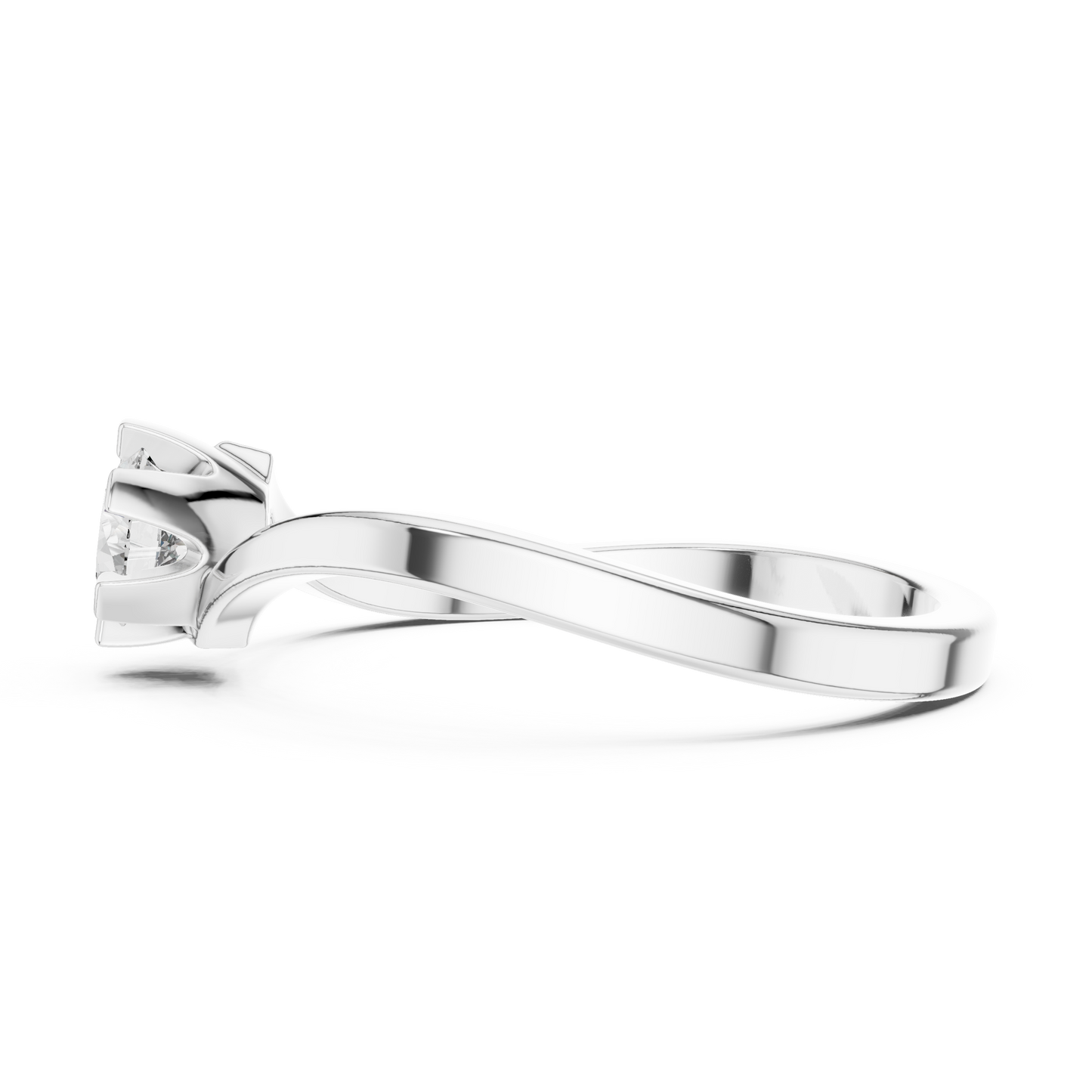 Aesthetic Curvy Engagement Diamond Rind - SB-9-58