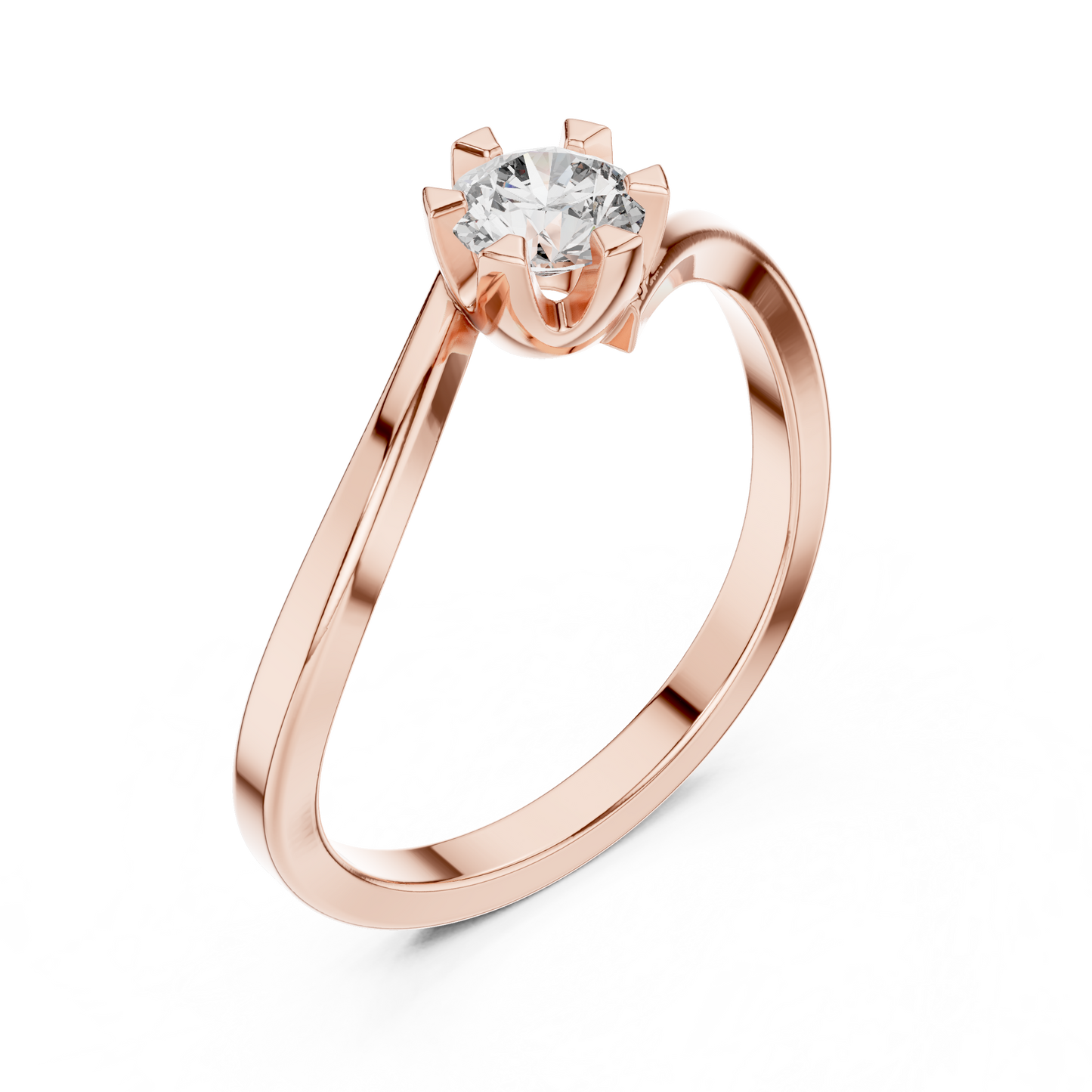 Aesthetic Curvy Engagement Diamond Rind - SB-9-58
