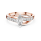Leaf Curve Diamond Ring - SB-6-3