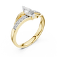 Leaf Curve Diamond Ring - SB-6-3