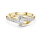 Leaf Curve Diamond Ring - SB-6-3