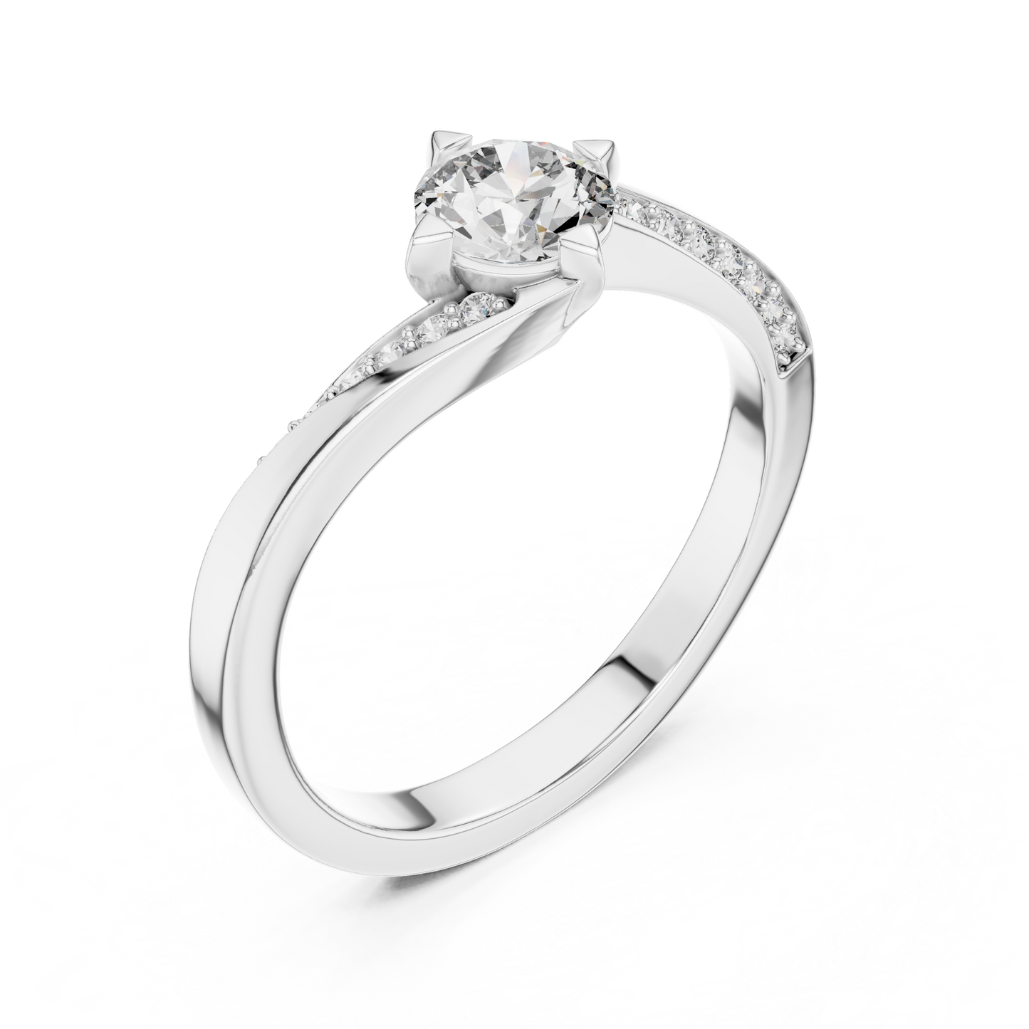 Core Swirl Diamond Ring - SB-6-6