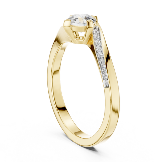 Core Swirl Diamond Ring - SB-6-6