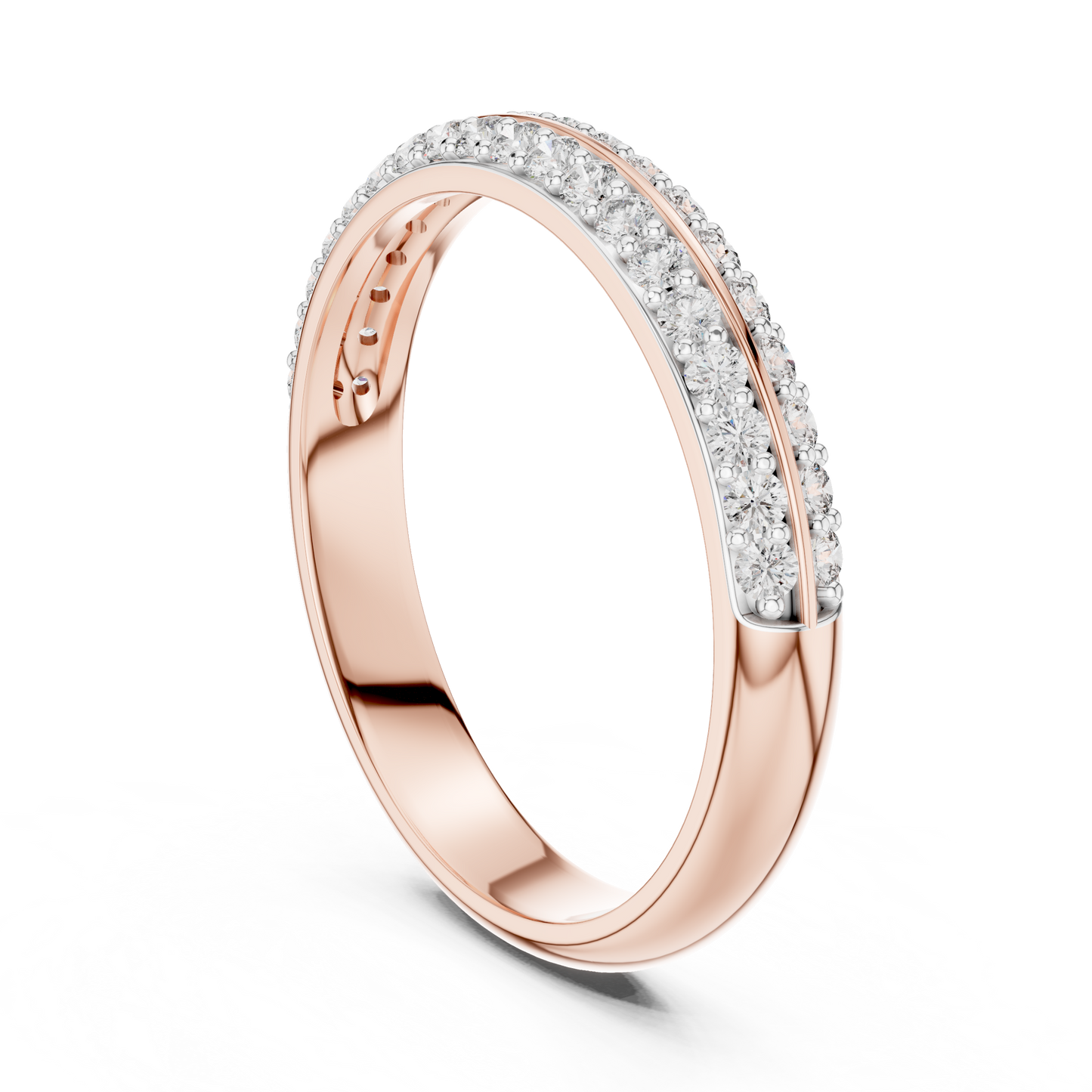 Divide Line Diamond Ring - SB-6-9