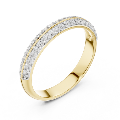 Divide Line Diamond Ring - SB-6-9