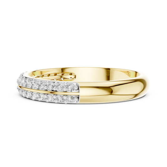 Divide Line Diamond Ring - SB-6-9