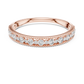 Dotted Border Half Line Diamond Ring - SB-6-11