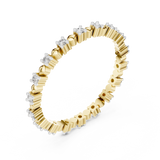 Full Round Dot Divided Diamond Ring - SB-6-15