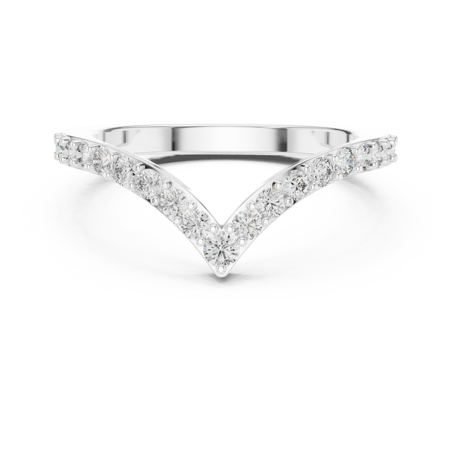 V Shape Diamond Ring - SB-6-18