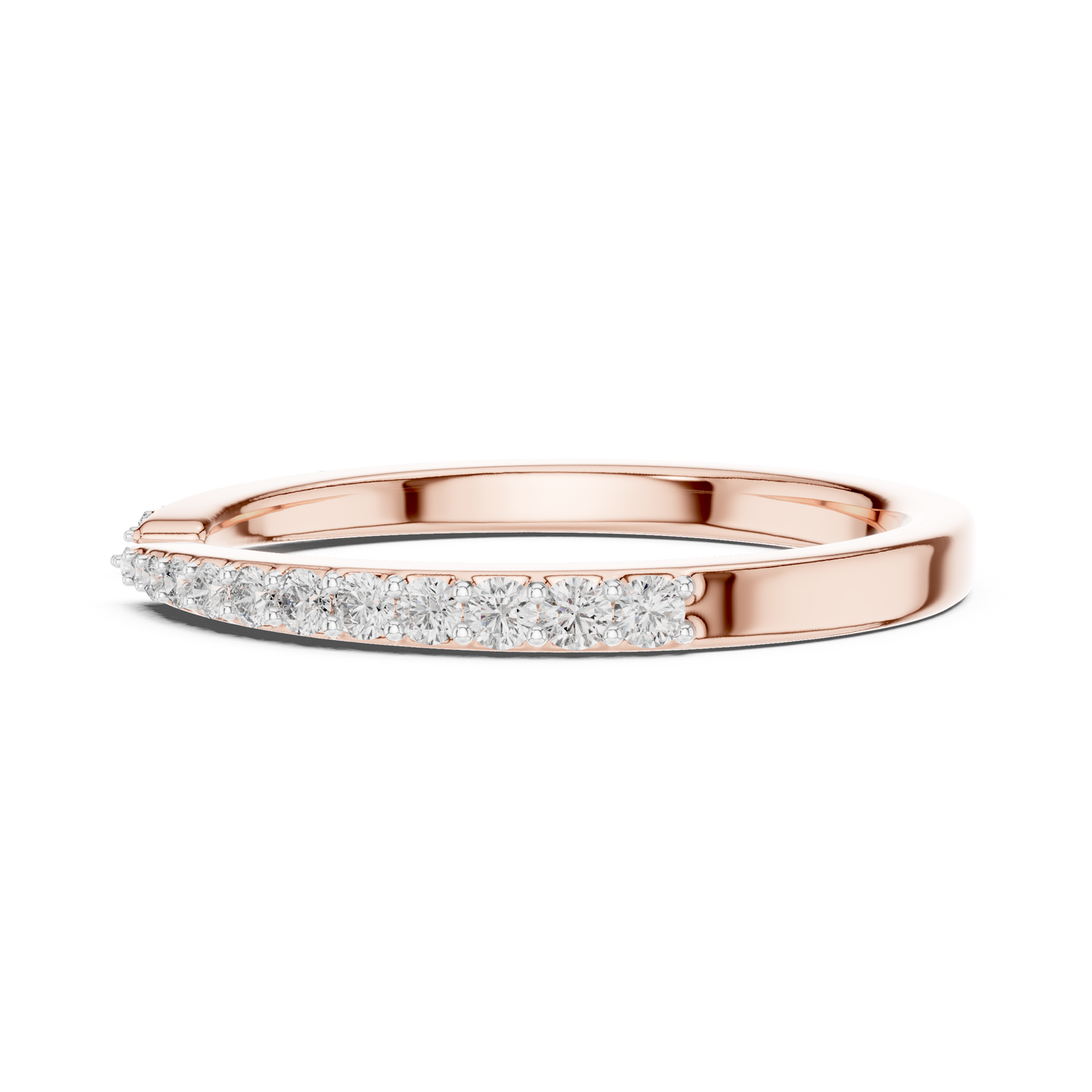 Half Cut Kada Shape Diamond Ring - SB-6-19
